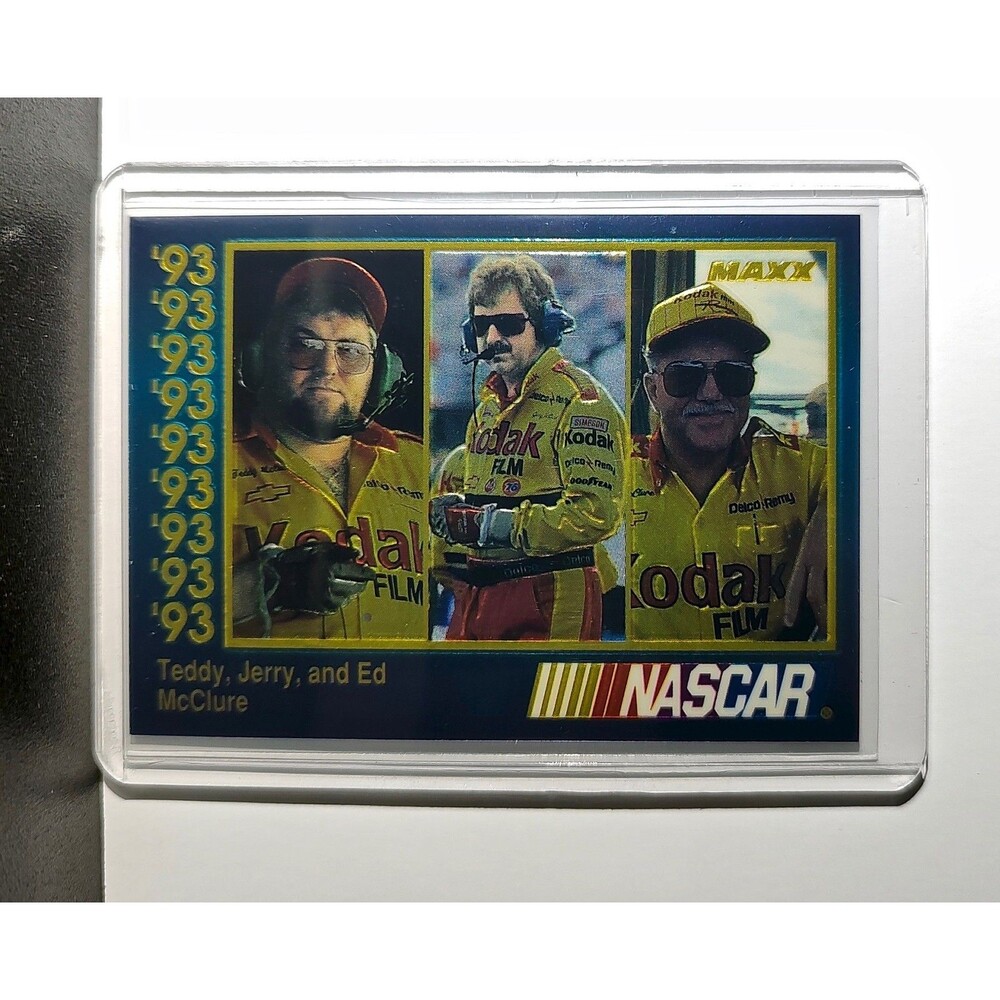 Teddy Jerry & Ed McClure 1993 Maxx Premier Plus Racing #98 NASCAR Card